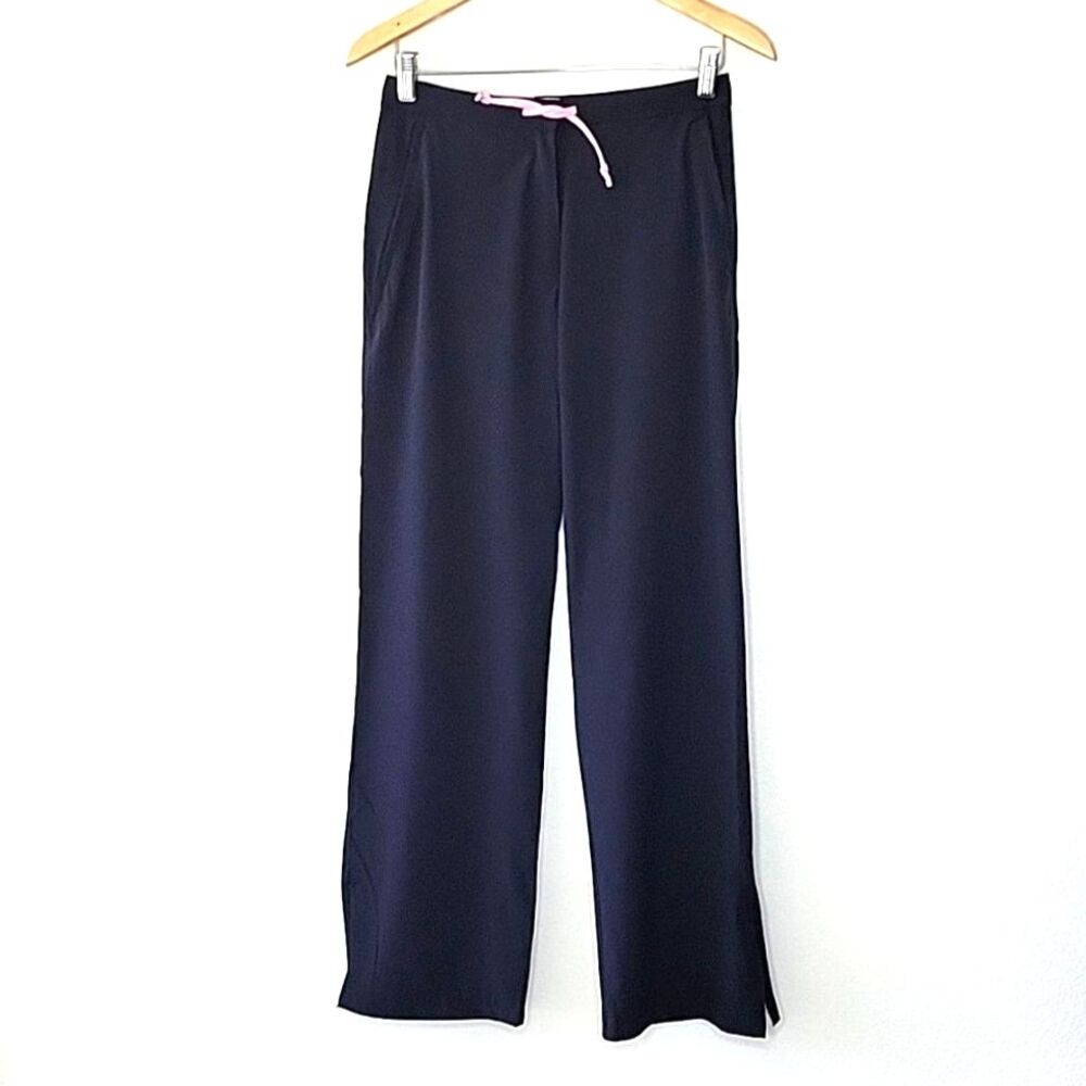 TCM Black Pink Wide Leg Casual Athletic Pants Yoga Pilates Walking Lightweight